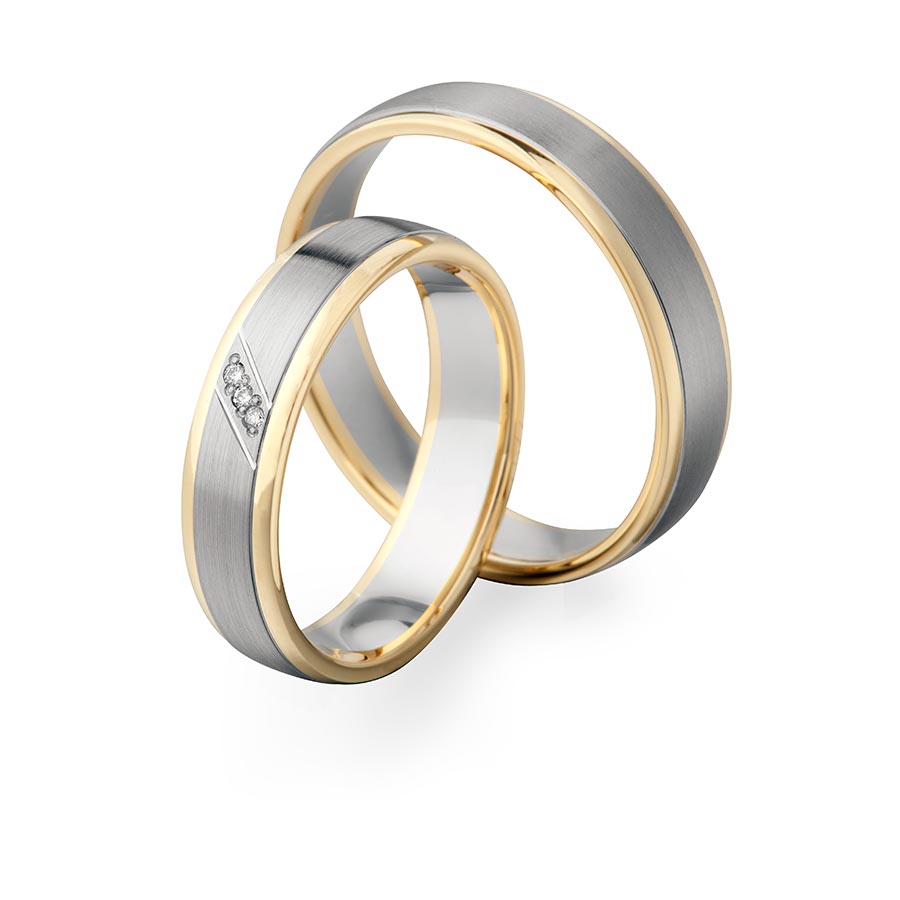 Trauringe Achern 600 Platin, 585 Gelbgold 514724-50