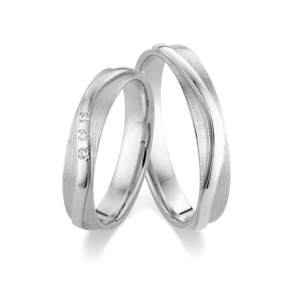 Trauringe / Eheringe 375 Weißgold 517481-40
