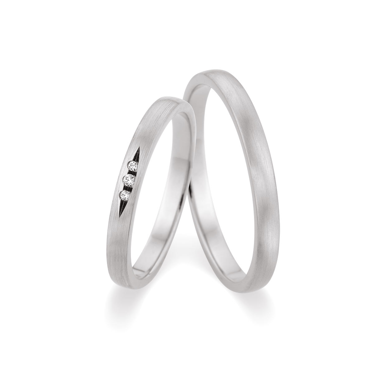 Trauringe Achern Eheringe  375 Weißgold 517507-25