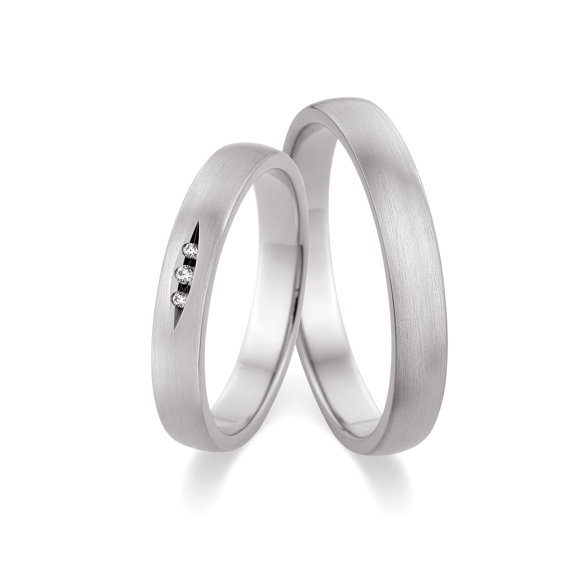 Trauringe Achern Eheringe  375 Weißgold 517507-35