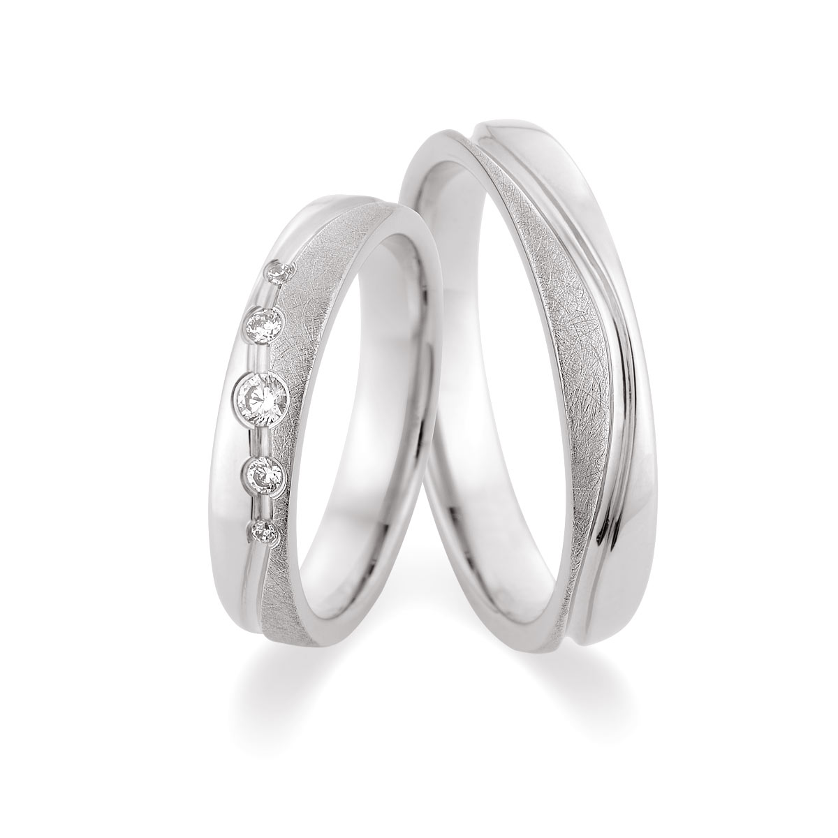 Trauringe Achern Eheringe  375 Weißgold 517511-40
