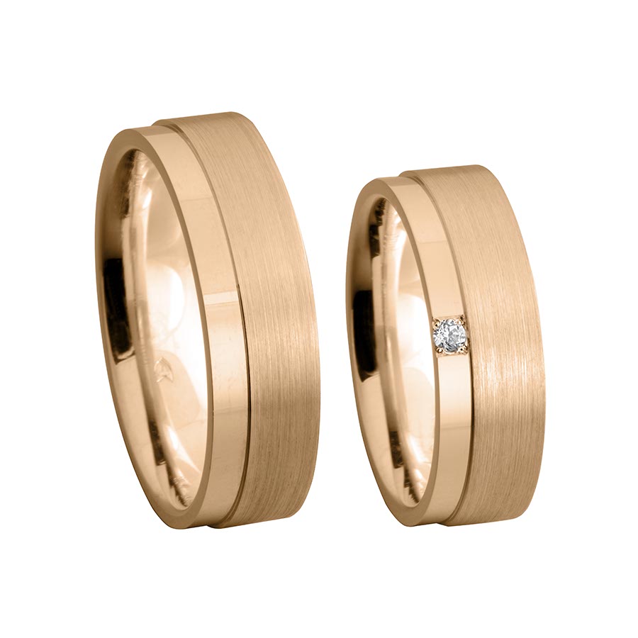 Trauringe / Eheringe 333 Rotgold 514666-65