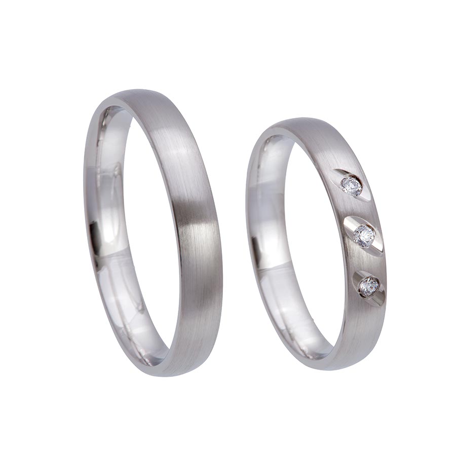 Trauringe Achern 375 Weißgold 517349-35