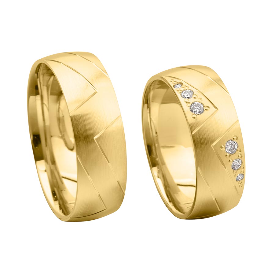 Trauringe / Eheringe 333 Gelbgold 517375-70