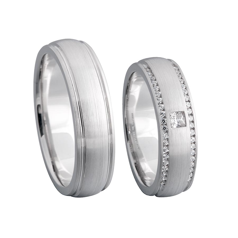 Freundschaftsringe Achern 925 Silber rhodiniert 520063-62